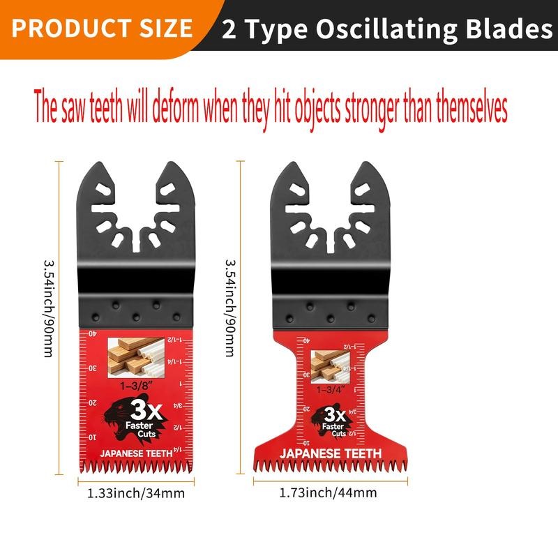 Brankson™ Japanese-Tooth Oscillating Saw Blade Set