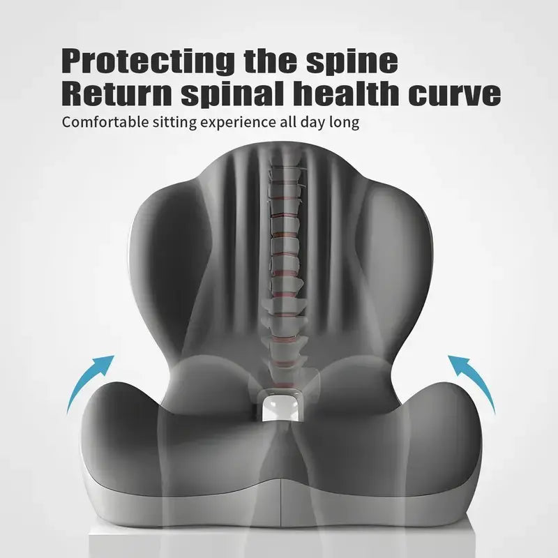 Brankson™ Memory Foam Seat Cushion & Lumbar Support for Pain Relief