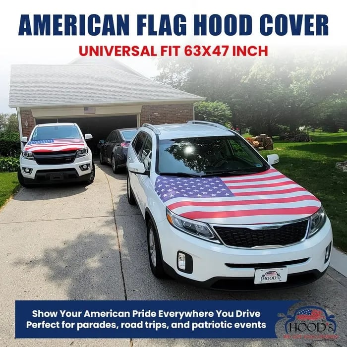 Brankson™ 🎉Hot Sale🔥American Car Hood Flag🦅