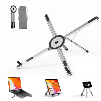 Brankson™ 3-in-1 Foldable Magnetic Stand for Phone, Tablet & Laptop