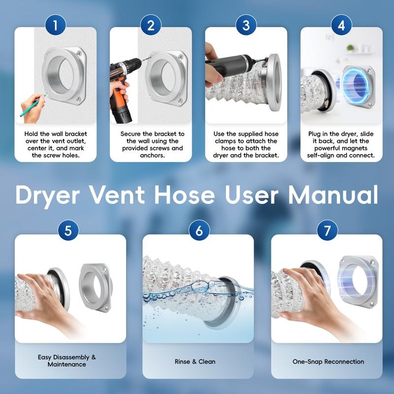 Brankson™ Magnetic Dryer Vent Connector Kit