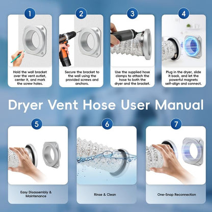Brankson™ Magnetic Dryer Vent Connector Kit