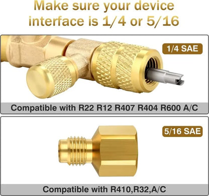 Brankson™ Professional AC Valve Core Remover & Installer Kit