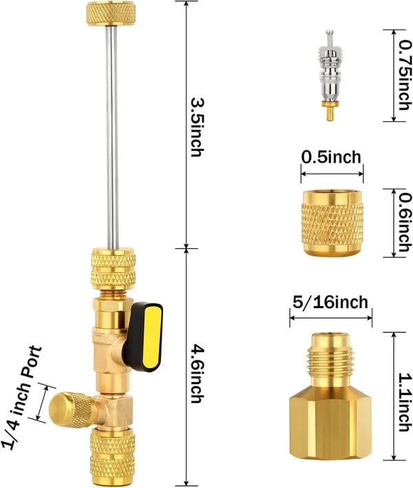 Brankson™ Professional AC Valve Core Remover & Installer Kit