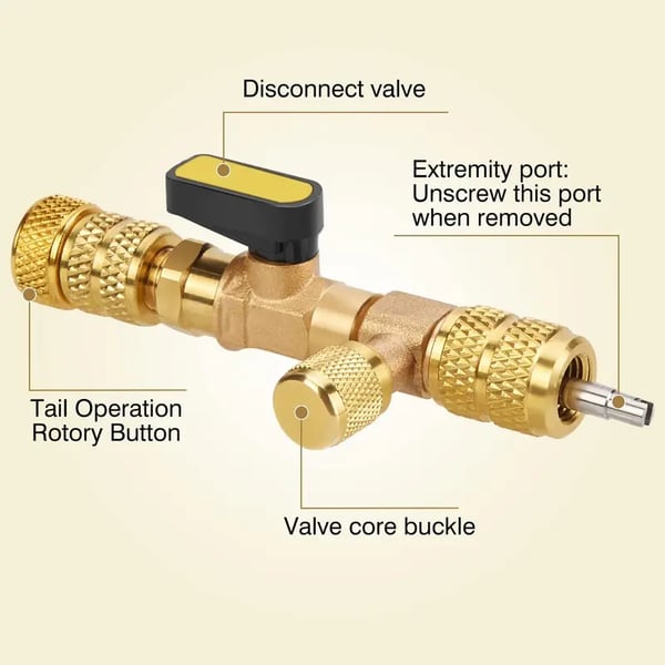 Brankson™ Professional AC Valve Core Remover & Installer Kit